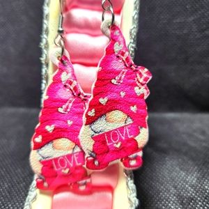BUNDLE 3 FOR $15 Leather Love Gnome Earrings